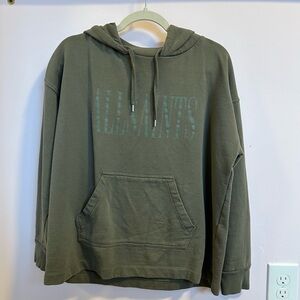 All Saints Olive Green Hoodie